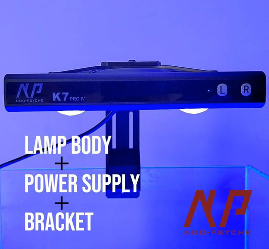 Noo-Psyche K7 PRO IV Full Set Reef Aquarium LED Coral Light + Mounting Arm